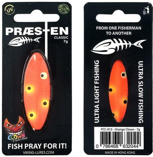 OG Lures Præsten Classic Clown Edition 7 Gr.-Orange Clown