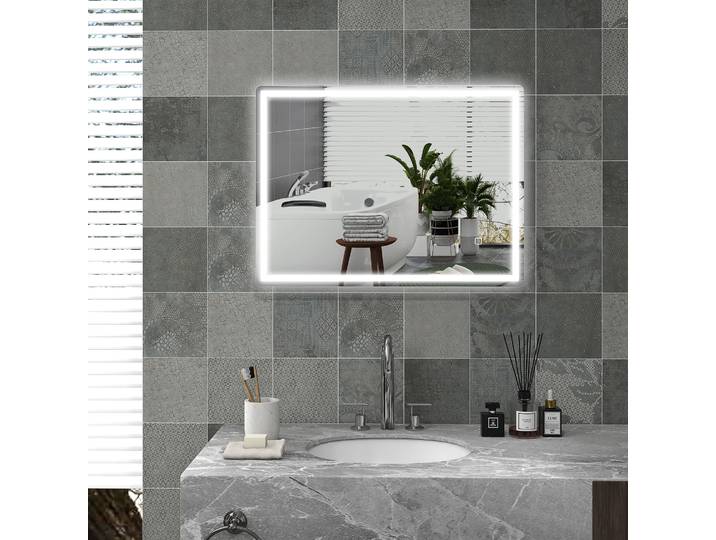 HOMCOM Miroir LED Salle de Bain Antibuée 60x80cm Blanc