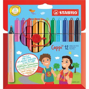 Stabilo Cappi Fasermaler mit Kappenring 168/12-4
