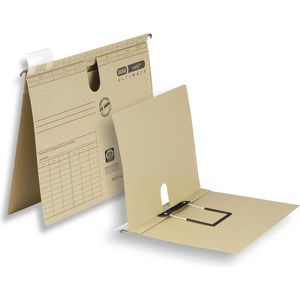 Elba Hängehefter 100552065, Vertic Ultimate, A4, Schlauchheftung, braun, Karton, 25 Stück