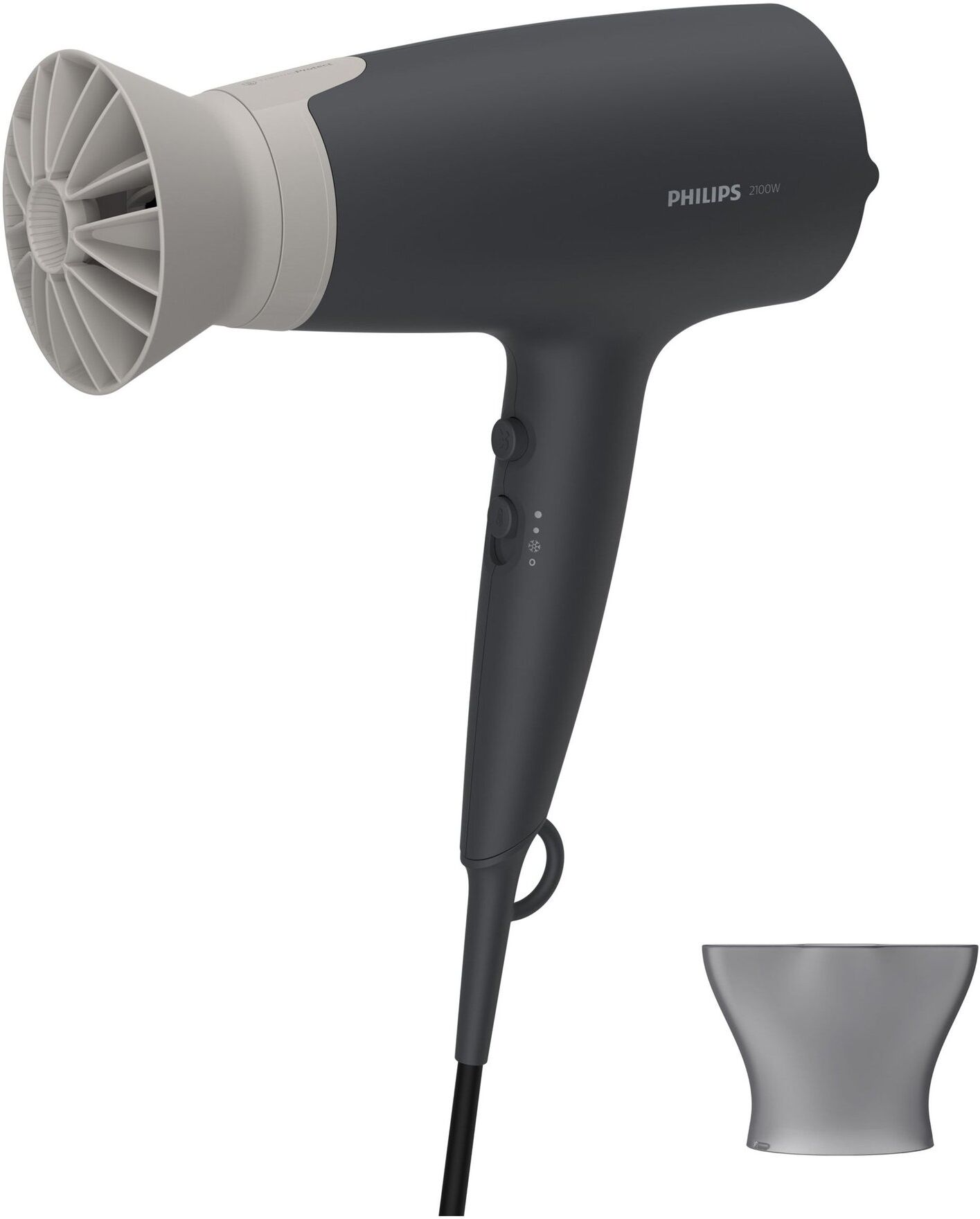Phon Philips BHD351 10 3000 SERIES ThermoProtect Grigio