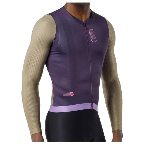 Castelli - Corretto L/S Jersey - Velotrikot Gr M blau