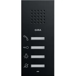 Gira Wohnungsstation schwarz Aufputz 1250005