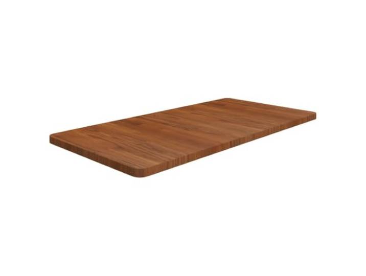 Waschtischplatte Dunkelbraun 100x50x2,5 cm Massivholz Eiche Behandelt Eichen-Massivholz, dunkle Lackierung, sofort einsatzbereit, vielseitig als Tischplatte nutzbar