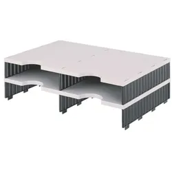 Styro Sortierstation 268-1202 schwarz, 48.5x14x33.1 cm