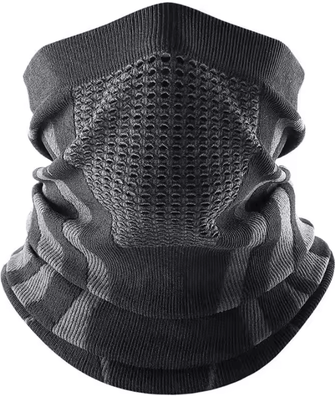 Uplift Curations Windproof Winter Neck Warmer & Balaclava All Weather Face Mask For Ski, Snowboard, Cycling red