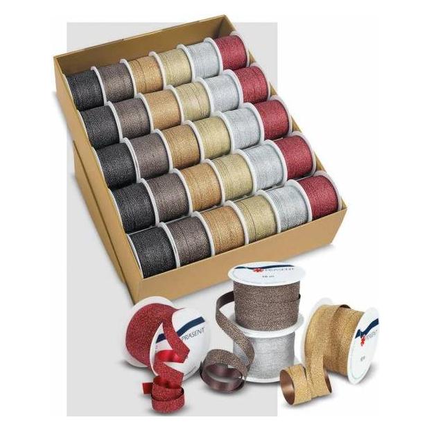 Magni Ringelband 10mmx10m Poly Glitter sortiert (1376-099)