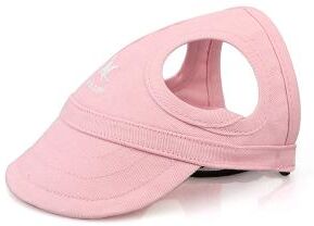 Discount Dollar Deals Adjustable Pet Dog Baseball Hat With Ear Holes For Outdoor Activities, Sun Protection Visor For Dogs pink s