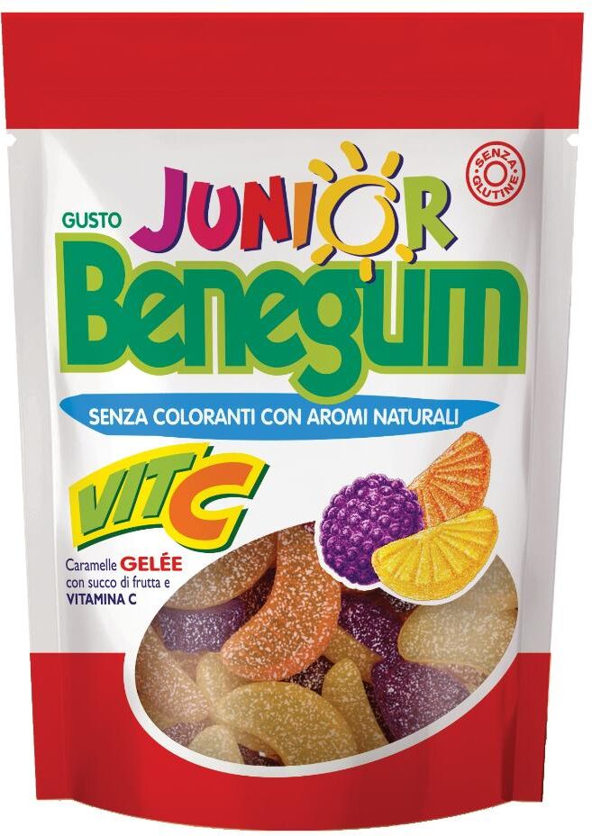 PERFETTI VAN MELLE ITALIA Srl Benegum Junior Vitamina C Caramelle Gommose, 90 g