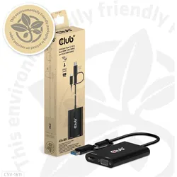 Club 3D Club3D Adapter MiniDisplayport > DVI DualLink HDCP Off St/Bu (HDMI, VGA), Video Adapter, Schwarz