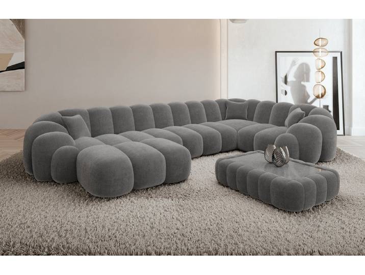 Sofa Dreams Sofa Rajada U Form Stoff