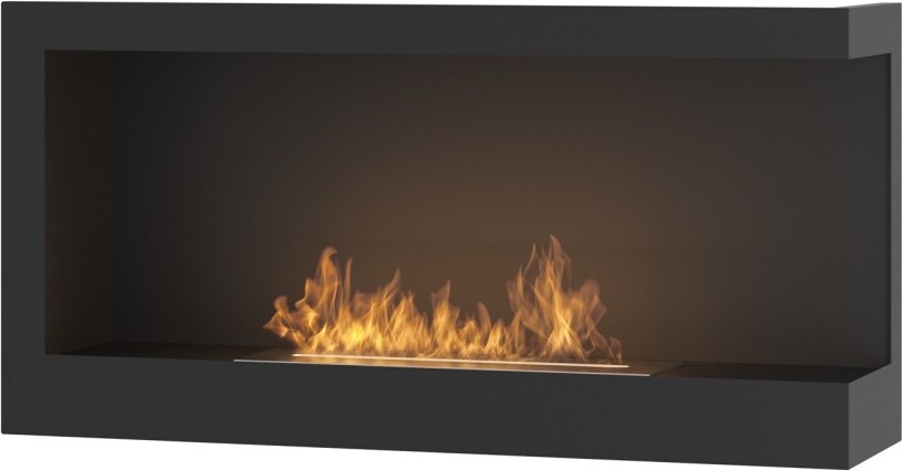 Corner 900 Right SimpleFire Bioethanol-Einbaukamin mit Glas