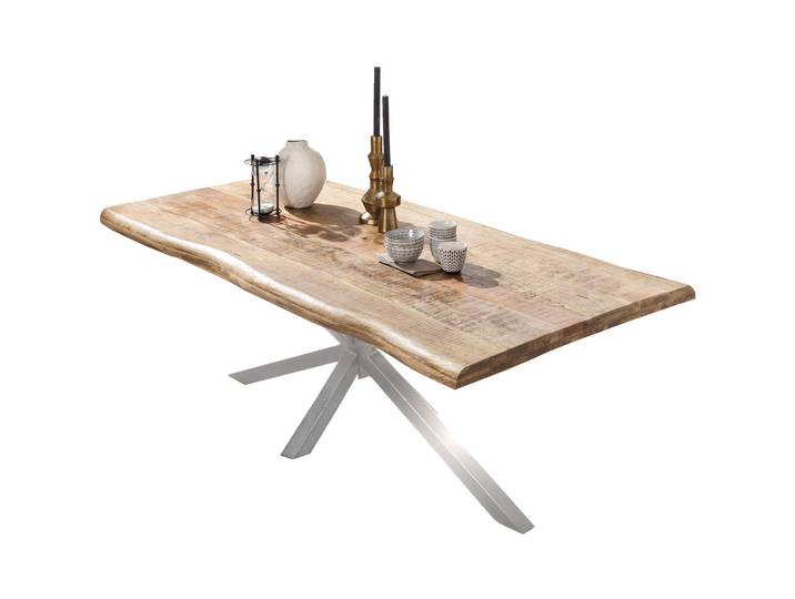 Esstisch Stella Mango natur Massivholz B 160 T 90 cm
