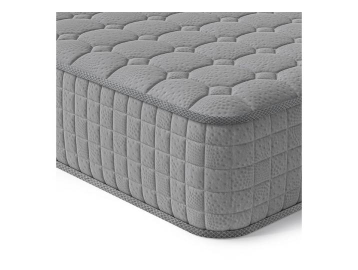 Taschenfederkernmatratze 7-Zonen Matratze 24cm hoch H3 Kaltschaummatratze Grau TT1, Vesgantti, Öko-Tex Standard 100, Orthopädisch Federkernmatratze