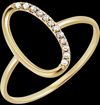 Edenly Ring Frische - April - Gelbgold, 9 Karat, mit Diamanten