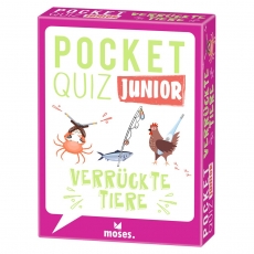 Moses Verlag Pocket Quiz junior - Verrückte Tiere - deutsch 290295