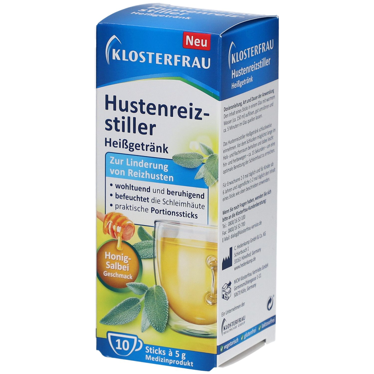 Klosterfrau Hustenreiz-Stiller Heißgetränk Pulver 10x5 g