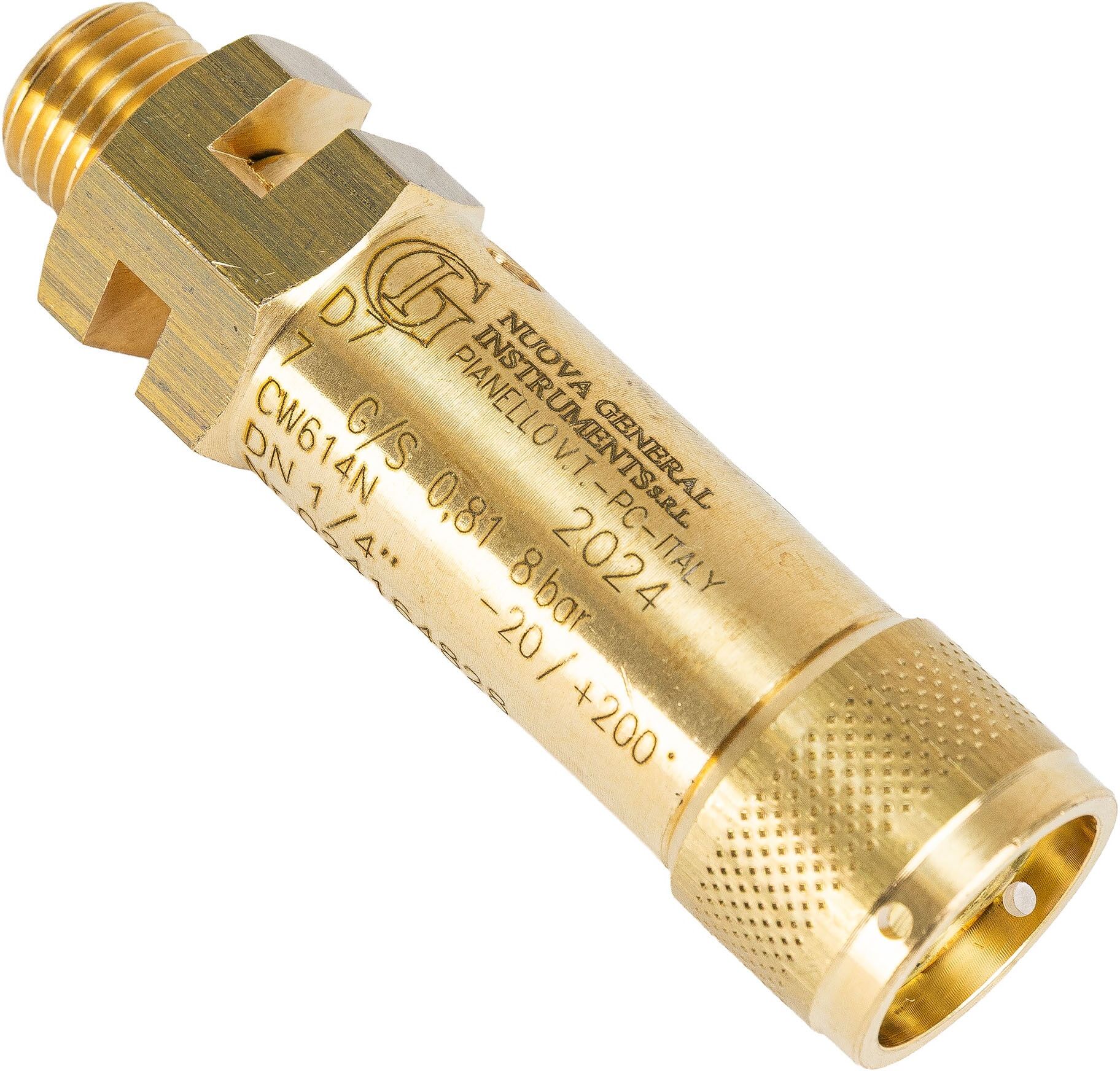 PELA Säkerhetsventil, DN 1/4", 8bar 3465,34 lt/m, till kompressor, 5,5 hk, 200 l