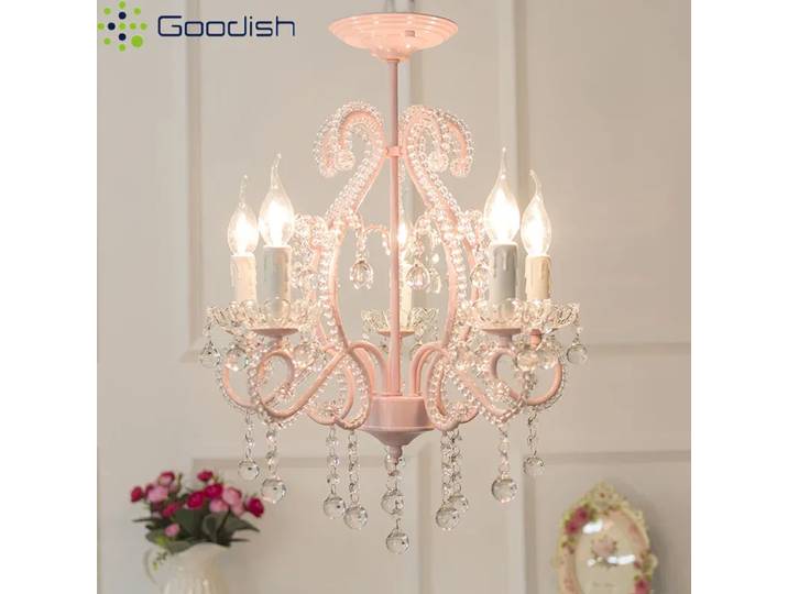 Lanterne rose en fer élégante et minimaliste, luminaire suspendu LED de luxe, lampes créatives artistiques pour salon, décoration de la maison, lustre