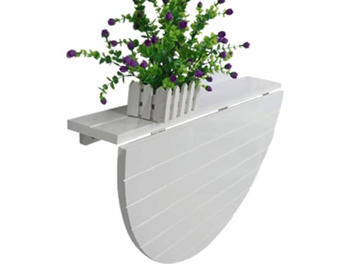 LIFENGFF Wandtisch Drop-Leaf-Tisch,klapptisch Küche Massivholz-Halbkreis-Wandtisch Esstisch,für Die Wand Bartisch Stehtisch Wandtisch Tisch Klappbar Zur Wandmontage