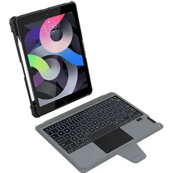 Nillkin Bumper Combo Keyboard Case (Backlit Version) for iPad Air 10.9 2020/Air 4/Air 5/Pro 11 2020/ (US), Tablet Tastatur, Schwarz