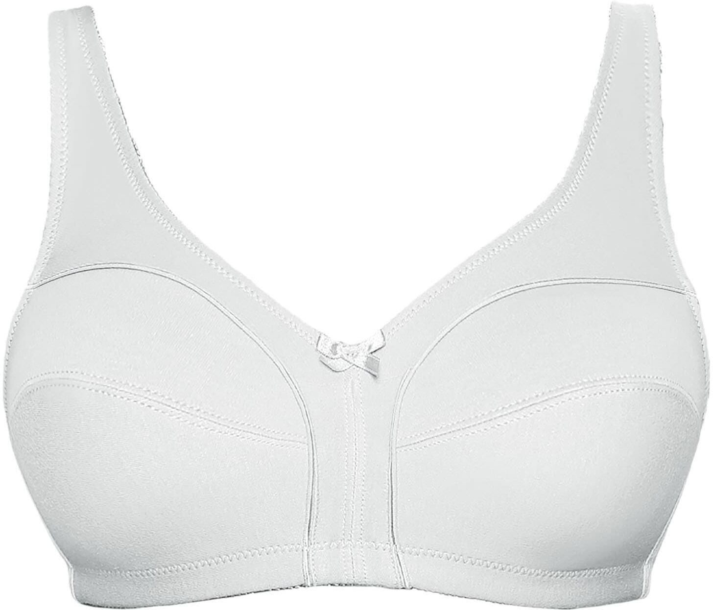Soft-BH VIANIA "Baumwoll Soft BH Basic", Damen, Gr. 100, Cup B, weiß, Obermaterial: 100% Baumwolle CO., BHs Soft-BH