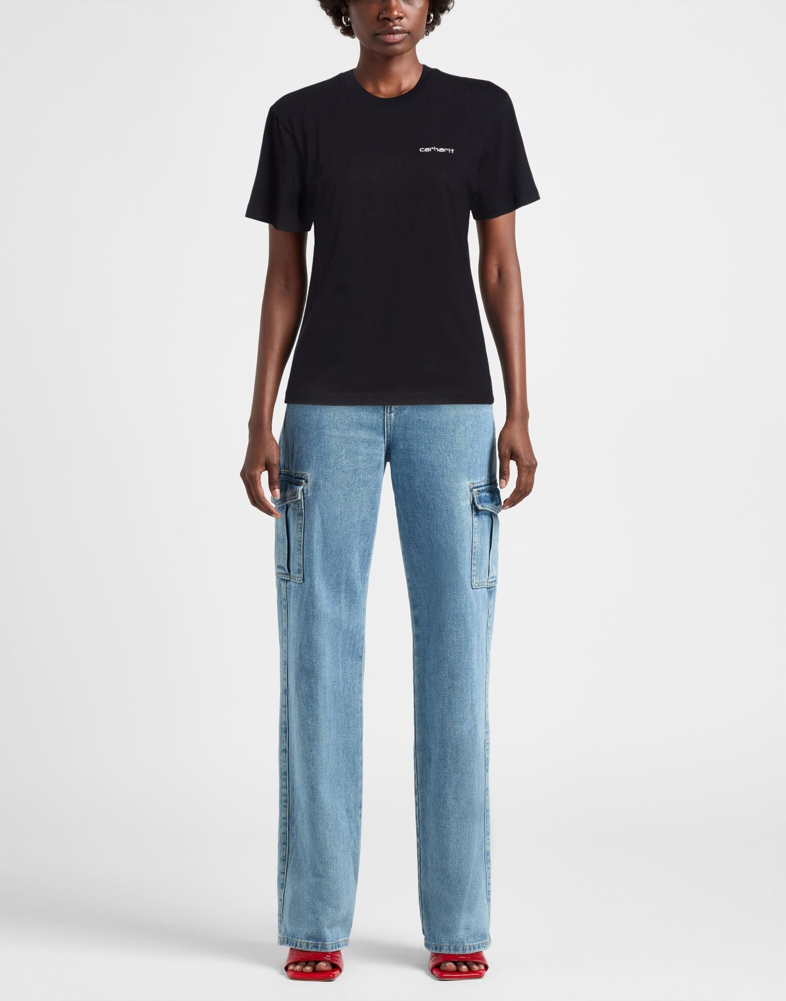 Carhartt Camiseta Mujer Negro XS Mujer