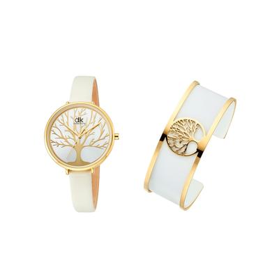 Quarzuhr, weiß, Armbanduhren, Damen, Quarzuhr