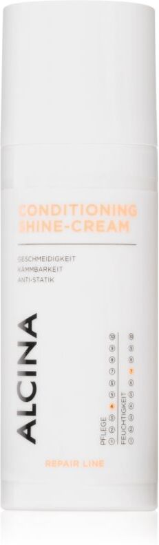 Alcina Repair Line regenerierende Creme für Glanz auf trockenem und brüchigem Haar 50 ml