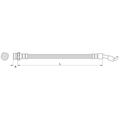 METZGER AUTOTEILE Bremsschlauch 4110822 für KIA