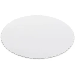 Tortenunterlage aus Pappe weiß Ø22cm