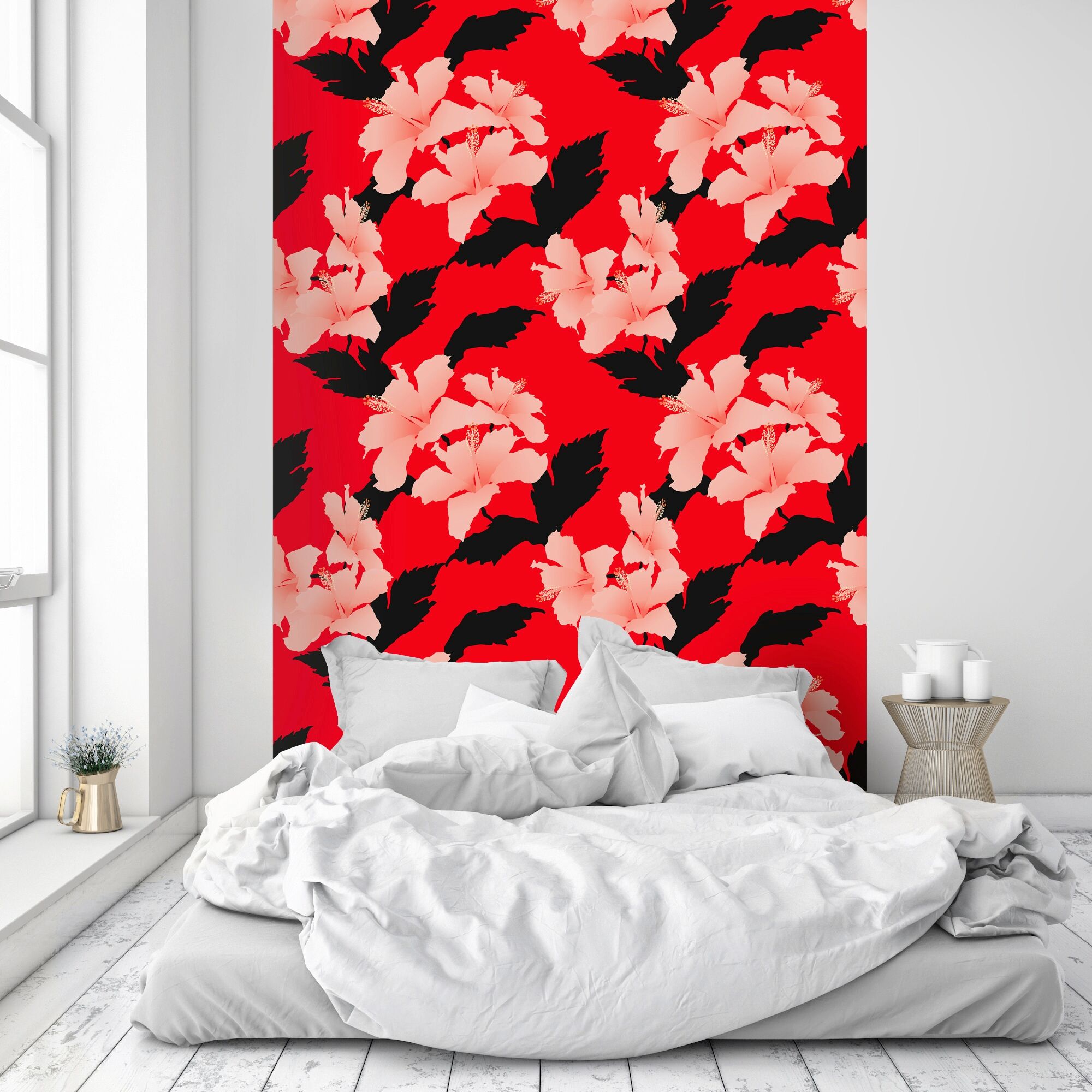Vinyltapete QUEENCE "Mian", bunt, B:0,9m L:2,5m, Vinyl, Tapeten, Vinyltapete, 90x250cm, selbstklebend, kinderleichte Anbringung,, Sticker bunt B/L: 0,9m x 2,5m, Rollen: 1