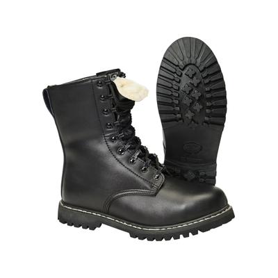 Stiefel BRANDIT "Brandit Damen Lined Army Boots", Damen, Gr. 40, schwarz, Sonstiges Material, unifarben, Schuhe Stiefel