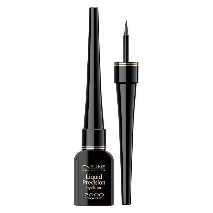 Eveline Cosmetics Liquid Precision 2000 Percent Liquid Eyeliner4 ml (Schwarz) (5901964041380)