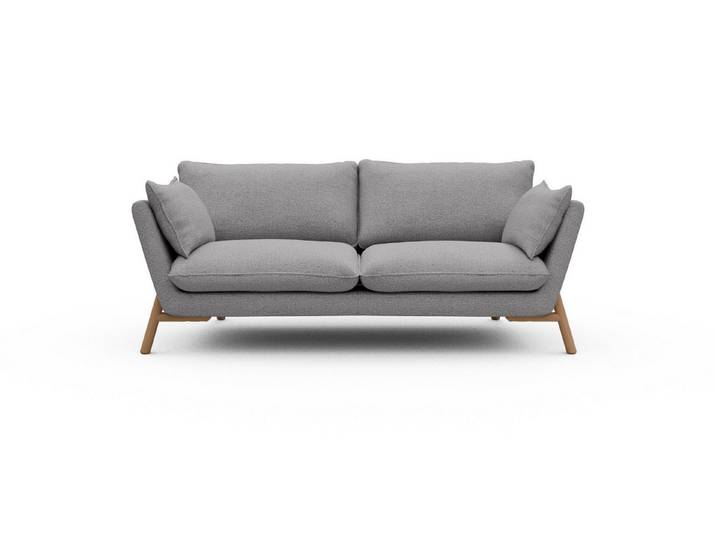moebelfaktor Sofa Emil 2-Sitzer, schräg gestellte Armlehnen, hoher Rücken