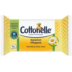 Cottonelle Feuchtes Toillettenpapier »Natürlich Pflegend« 42 Tücher weiß
