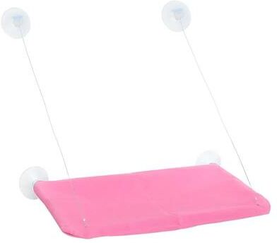 Uplift Essentials Sunny Window Mounted Cat Hammock & Safety Lounge pink