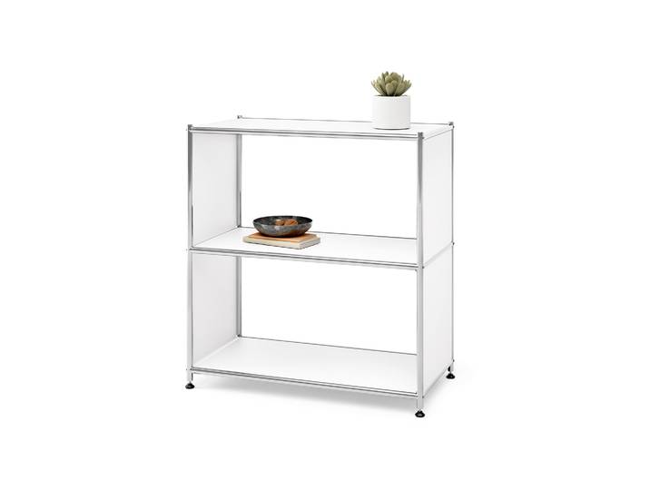 Tchibo - Regal Metall »Cn3« mit 2 Fächern - 77x40x82,5cm - chrom -