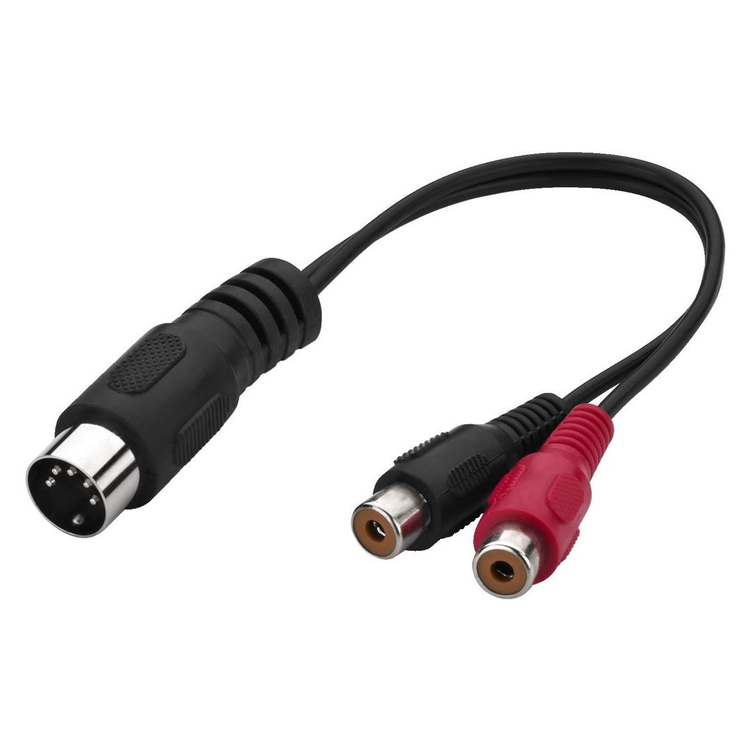 Monacor Stereo-Audiokabel (0.15 m, Cinch Kabel) (ACA-15/3)