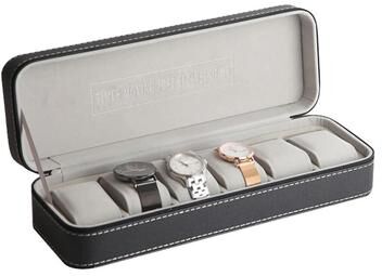 All Categories Goods Premium 6 Slot Portable Jewelry Organizer & Watch Organizer Case Leather Travel Display Storages Premium 6 Slot Portable Jewelry Organizer & Watch Organizer Case Leather Travel Display Storages