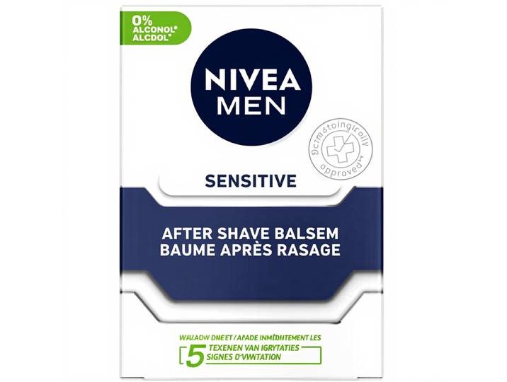 NIVEA Men - Sensitive Baume après Rasage - Apaisement Immédiat Peau Sensible 100ml