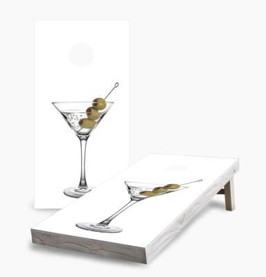 Skip's Garage Martini Regulation 2x4 Cornhole Game Set