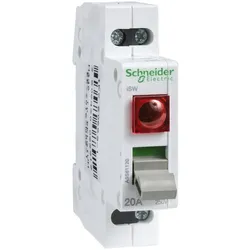 Schneider Electric A9S61220 Lasttrennschalter iSW mit Leuchtmelder, 2P, 20A, 250V