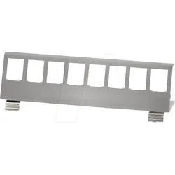 LOGILINK MP0075 - Hutschienenhalter für 8 Keystone Module, Edelstahl