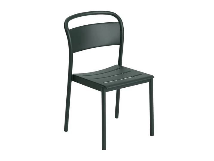 Muuto - Linear Steel Side Chair, dunkelgrün
