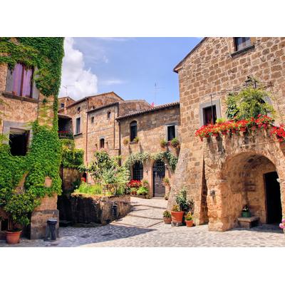 Fototapete PAPERMOON "Italian Old Village", bunt, B:3m L:2,23m, Vlies, Tapeten