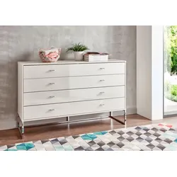 Wiemann Kommode Vigo Glas Weiß