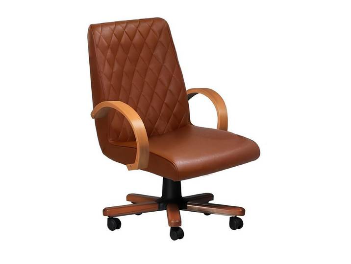 JVmoebel Bürostuhl Brauner Gaming Drehstuhl aus Kunstleder mit ergonomischer Funktion (1 St), Made in Europa