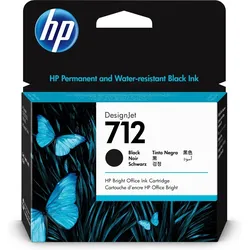 HP 712 Schwarz DesignJet Druckerpatrone, 80 ml