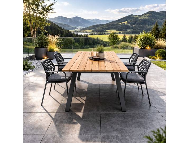 4Seasons Taste Barista Gartenmöbel-Set 5tlg. mit Clemento